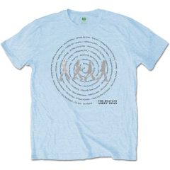 The Beatles: Abbey Road Songs Swirl (Foiled) - Light Blue T-Shirt