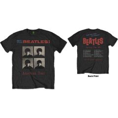 The Beatles: American Tour 1964 (Back Print) - Black T-Shirt