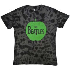 The Beatles: Apple (Dye Wash) - Grey T-Shirt