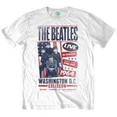 The Beatles: Coliseum Poster - White T-Shirt