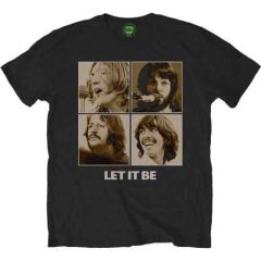 The Beatles: Let It Be Sepia - Black T-Shirt