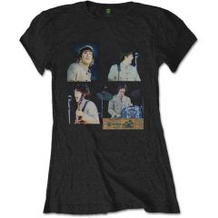 The Beatles: Shea Stadium Shots - Ladies Black T-Shirt