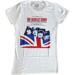 The Beatles: The Beatles Story - Ladies White T-Shirt