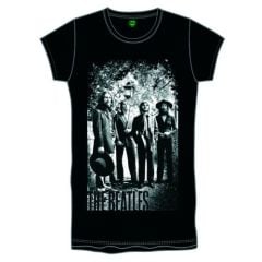 The Beatles: Tittenhurst Lamppost (Foiled) - Ladies Black T-Shirt