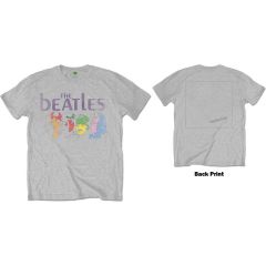 The Beatles: White Album Back (Back Print) - Grey T-Shirt