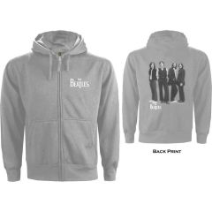 The Beatles: White Album (Back Print) - Marl Grey Zip-up Hoodie