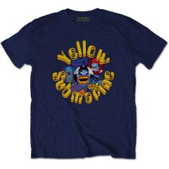 The Beatles: Yellow Submarine Baddies - Navy Blue T-Shirt