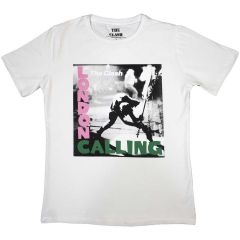 The Clash: London Calling - Ladies White T-Shirt