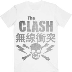 The Clash: Skull & Crossbones - White T-Shirt