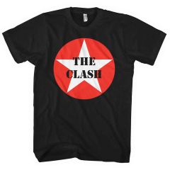 The Clash: Star Badge - Black T-Shirt