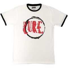 The Cure: Circle Logo - White T-Shirt