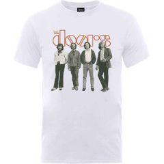 The Doors: Band Standing - White T-Shirt