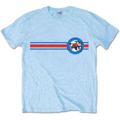 The Jam: Target Stripe - Light Blue T-Shirt