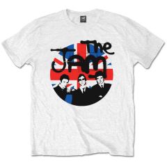 The Jam: Union Jack Circle - White T-Shirt