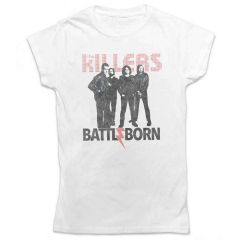 The Killers: Battle Born - Ladies White T-Shirt