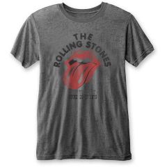 The Rolling Stones: New York City 75 (Burnout) - Charcoal Grey T-Shirt