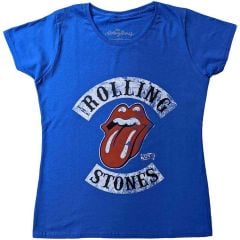 The Rolling Stones: Tour '78 - Ladies Blue T-Shirt