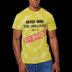 The Sex Pistols: Never Mind the B…locks Original Album (Dip Dye, Dye Wash) - Yellow T-Shirt