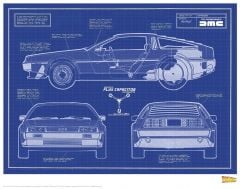 Back To The Future: Blueprint Art Print Preorder