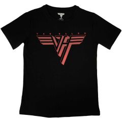 Van Halen: Classic Red Logo - Ladies Black T-Shirt