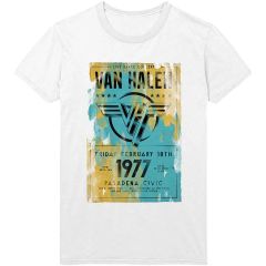 Van Halen: Pasadena '77 - White T-Shirt