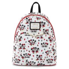 Disney: Mickey and Minnie Mouse Love Heart Loungefly Mini Backpack