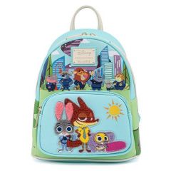 Loungefly Zootopia: Chibi Group Mini Backpack