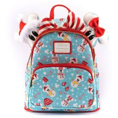 Loungefly Mickey & Minnie: Snowman Mini Backpack Headband Set