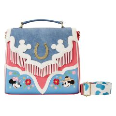 Loungefly Disney: Western Mickey & Minnie Crossbody Bag