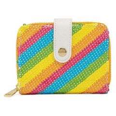 Loungefly Sequin Rainbow Zip Around Purse