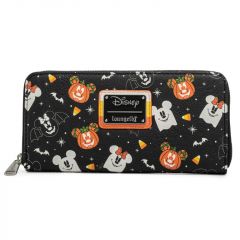 Disney: Spooky Mice Candy Corn Loungefly Zip Around Purse