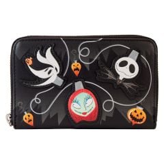 Loungefly Nightmare Before Christmas: Tree Lights Zip Around Wallet