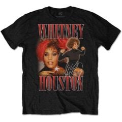 Whitney Houston: 90s Homage - Black T-Shirt