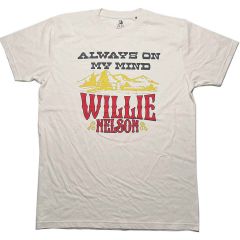 Willie Nelson: Always On My Mind - Natural T-Shirt