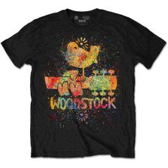 Woodstock: Splatter - Black T-Shirt