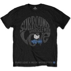 Woodstock: Surround Yourself - Black T-Shirt