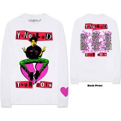 Yungblud: Tour (Back Print, Sleeve Print) - White T-Shirt