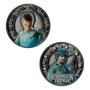 Stranger Things: Eleven & Hopper Collectable Coin (4cm) Preorder