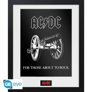 AC/DC: "For Those About to Rock" Framed Print (30x40cm)