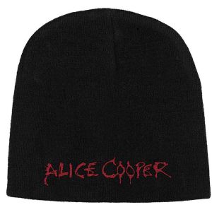 Alice Cooper: Logo - Black Beanie Hat Preorder