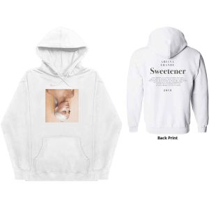 Ariana Grande: Sweetener (Back Print) - White Pullover Hoodie