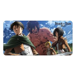 Attack on Titan: Eren, Mikasa, Armin, Levi XXL Mousepad