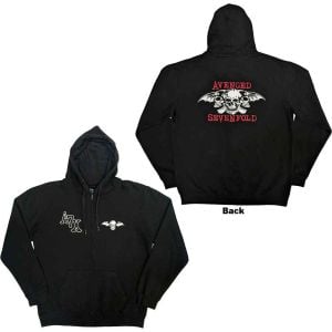 Avenged Sevenfold: Dead Head (Back Print) - Black Zip-up Hoodie