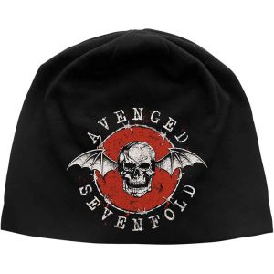 Avenged Sevenfold: Distressed Bat (Discharge Print) - Black Beanie Hat Preorder