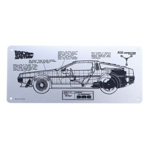 Back to the Future: DeLorean Schematic Tin Sign