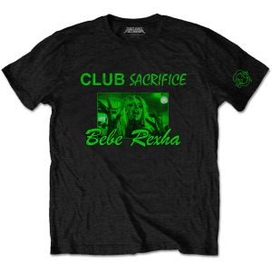 Bebe Rexha: Club Sacrifice (Sleeve Print) - Black T-Shirt