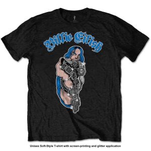 Billie Eilish: Bling (Glitter Print) - Black T-Shirt