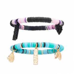 Black Panther Wakanda Forever: Black Panther/Namor Puka Bracelet Set