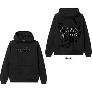 BlackPink: Pink Venom Oil Stroke (Back Print) - Black Pullover Hoodie