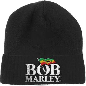 Bob Marley: Logo - Black Beanie Hat Preorder